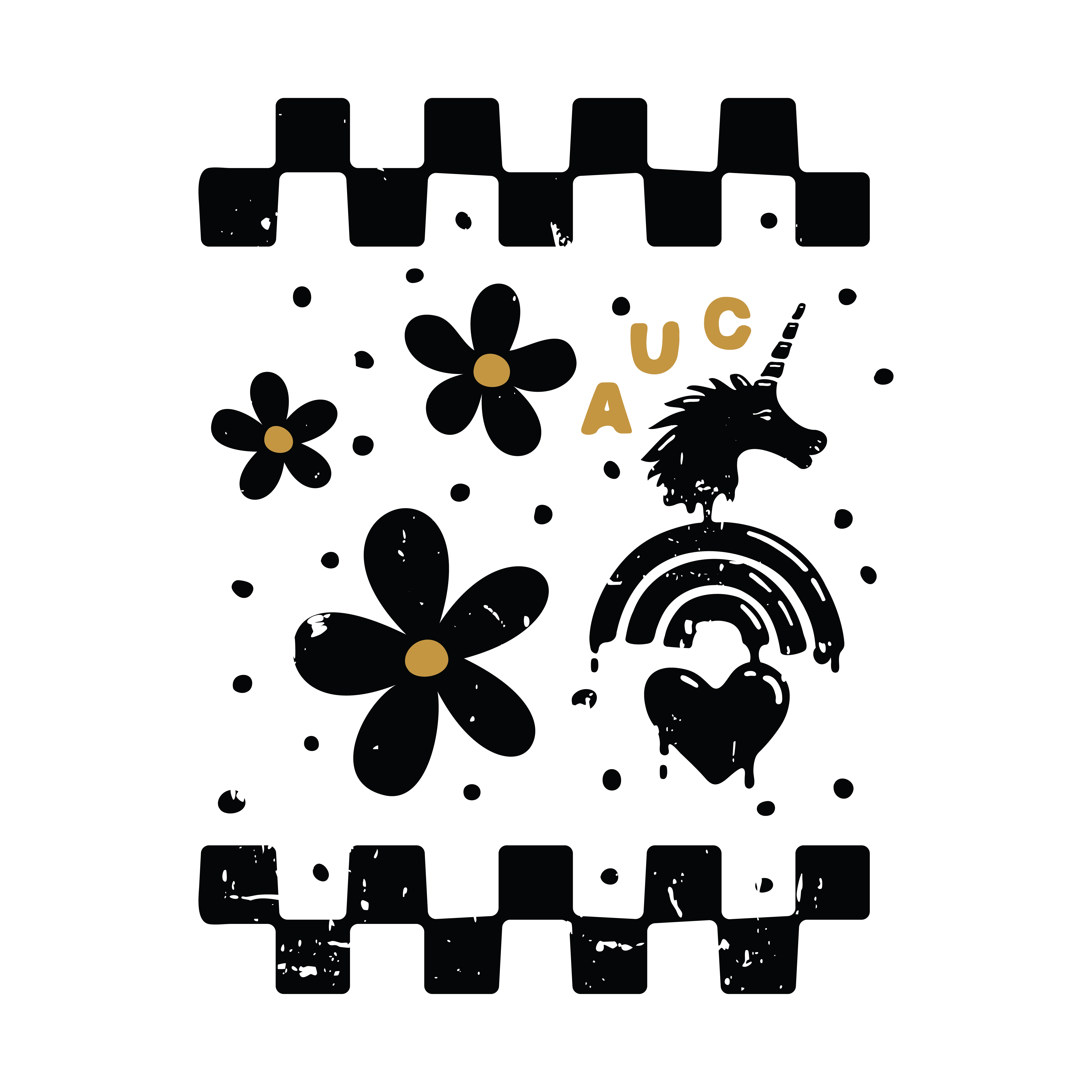 Flowers Off the Wall - Austin Unicorn Club - Design & Apparel