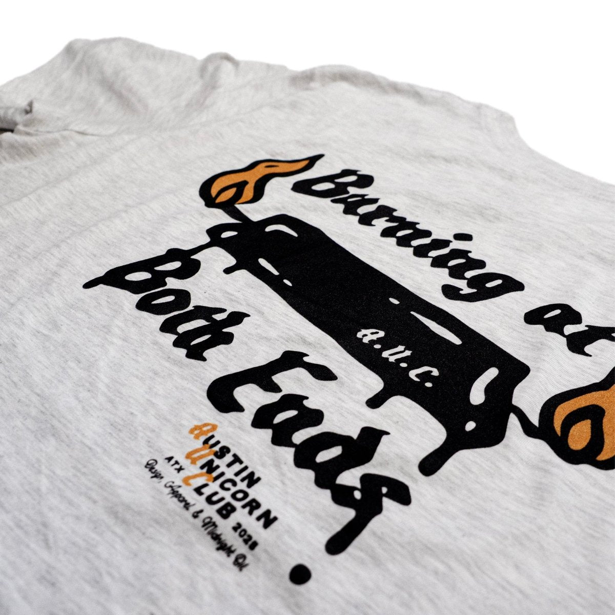 Burning at Both Ends - Lightweight Tee - T-Shirt - Austin Unicorn Club Apparel