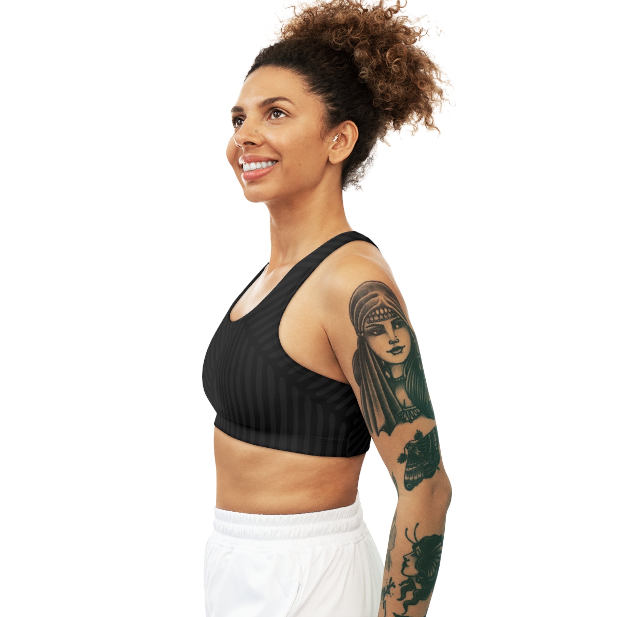 Razzle Dazzle (Dark Grey) - Seamless Sports Bra – Austin Unicorn Club -  Design & Apparel