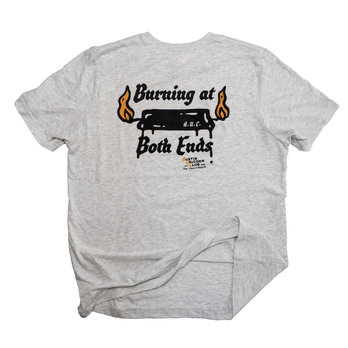 Burning at Both Ends - Lightweight Tee - T-Shirt - Austin Unicorn Club Apparel