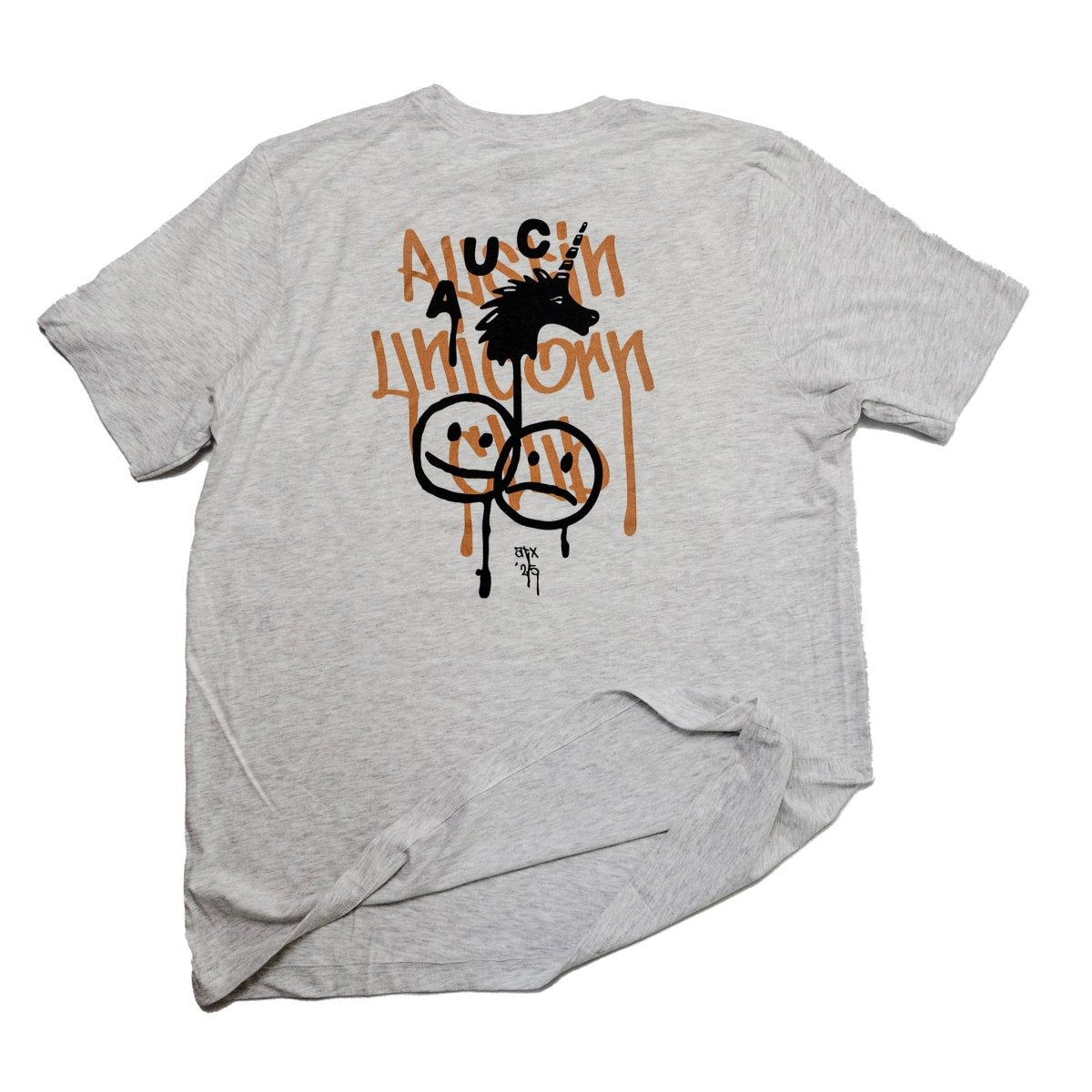 Put on Your Happy Face - Lightweight Tee - T-Shirt - Austin Unicorn Club Apparel