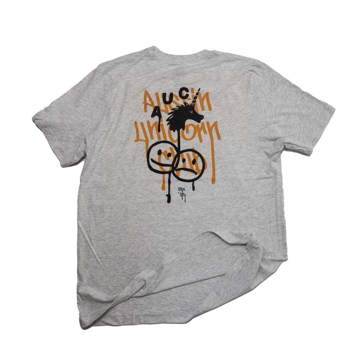 Put on Your Happy Face - Lightweight Tee - T-Shirt - Austin Unicorn Club Apparel