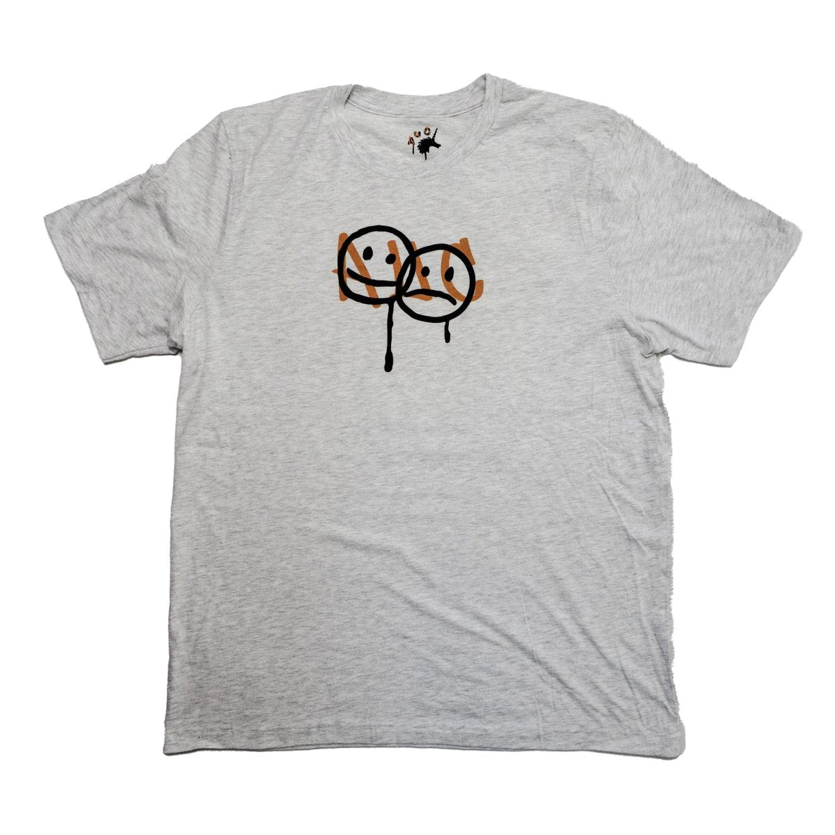 Put on Your Happy Face - Lightweight Tee - T-Shirt - Austin Unicorn Club Apparel